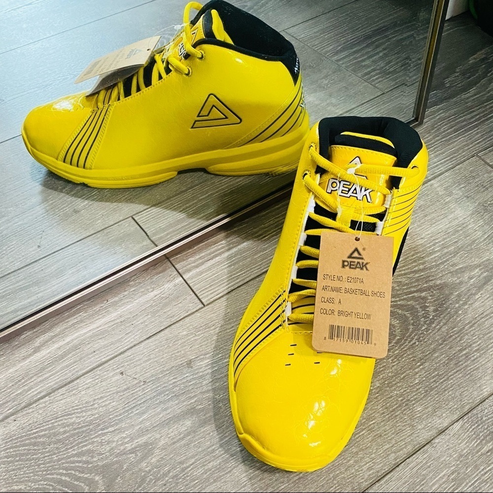 Men‎ Peak Sport Basketball Yellow Mens Sneaker Size 8.5